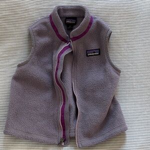 Patagonia toddler Purple Fleece Vest